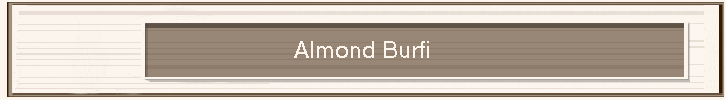 Almond Burfi