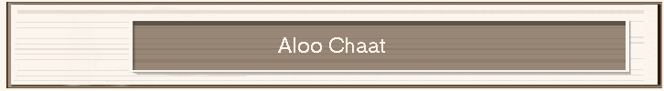 Aloo Chaat