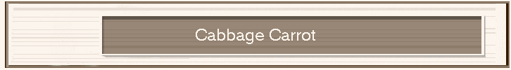 Cabbage Carrot