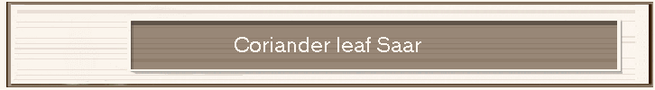 Coriander leaf Saar