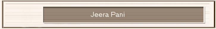 Jeera Pani