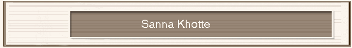 Sanna Khotte