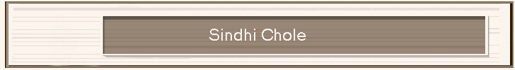 Sindhi Chole