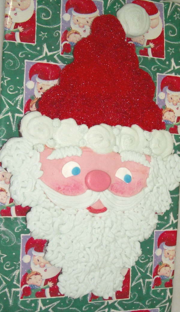 Cupcake Cake Santa